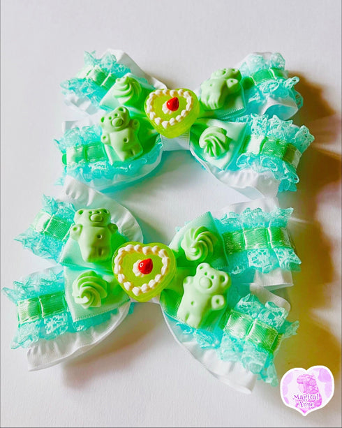 <11012>Sweet Hair Clip (Mint)