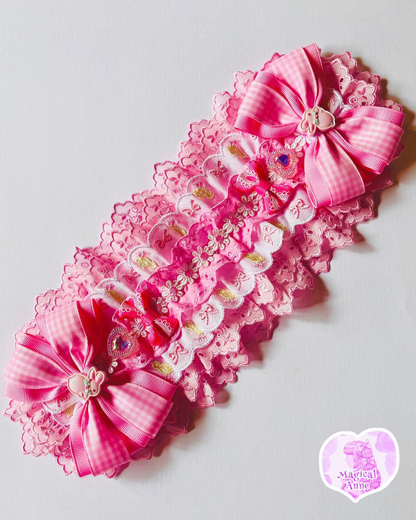 <11014>Dreamy Pink Headdress