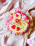 <11026>Lovely Duck Rosette (Pale pink)