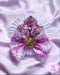 <11027>Purple Rose Clip (White)