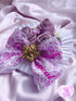 <11027>Purple Rose Clip (White)