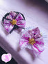<11027>Purple Rose Clip (White)