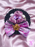 <11028>Purple Rose Clip (Black)