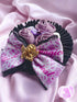 <11028>Purple Rose Clip (Black)