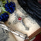 <12012>Vas Incarnationis necklace - Cross - Red