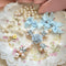 <12020>Parure de Rose necklace - Blue