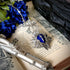 <12029>The Virtuous Rose necklace - Silver Royal Blue