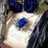 <12034>Crest of Devotion pendant - SV x blue heart
