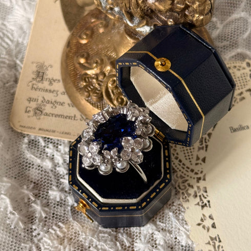 <12040>Eugenie Ring - Royal Blue
