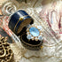 <12071>Rococo Rose Ring - Sky Crystal