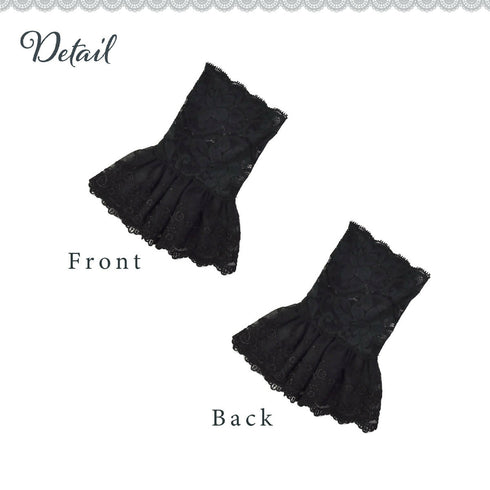 クイーンズローズカフス 付け袖 お袖留め アームバンド レイヤード 【LALUICE】