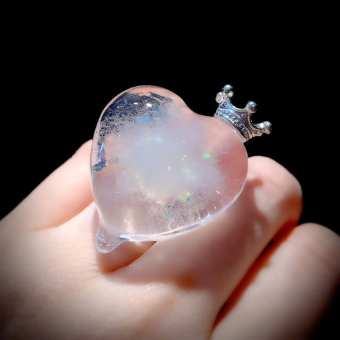 <14004>Melty heart ring silver