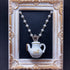<14005>Teapot necklace silver M