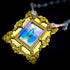 <14011>Butterfly specimen necklace Blue