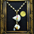 <14013>Antique sugar pot and milk pot necklace