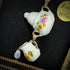 <14013>Antique sugar pot and milk pot necklace