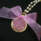 <14015>Magical Ice Rose Necklace black to pink