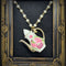 <14016>Antique tea pot necklace large