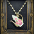 <14016>Antique tea pot necklace large