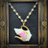 <14017>Antique tea pot necklace Medium