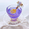 <14022>Magical Butterfly pea teacup ring purple to blue