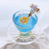 <14022>Magical Butterfly pea teacup ring purple to blue