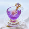 <14023>Magical Rosetea teacup ring purple to pink