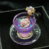 <14023>Magical Rosetea teacup ring purple to pink