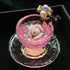 <14023>Magical Rosetea teacup ring purple to pink