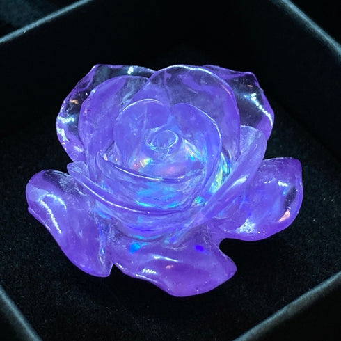 <14025>Magical Ice Rose ring purple to blue