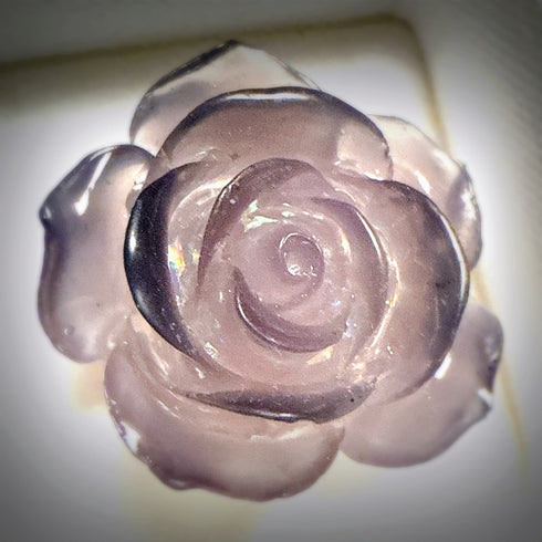 <14027>Magical Ice Rose ring black to white