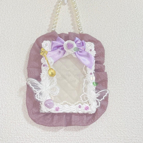 <14029>Classic Photo Decorated Case purple