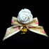 <14035>Rose Sugar Ribbon Ring whitepink
