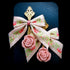 <14057>Antique Ribbon Rose Sugar Spoon Earrings pink