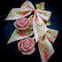 <14057>Antique Ribbon Rose Sugar Spoon Earrings pink