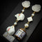 <14071>Rose sugar and tea tin earring blue