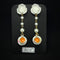 <14077>Rose sugar and rose tea earrings