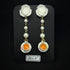 <14077>Rose sugar and rose tea earrings