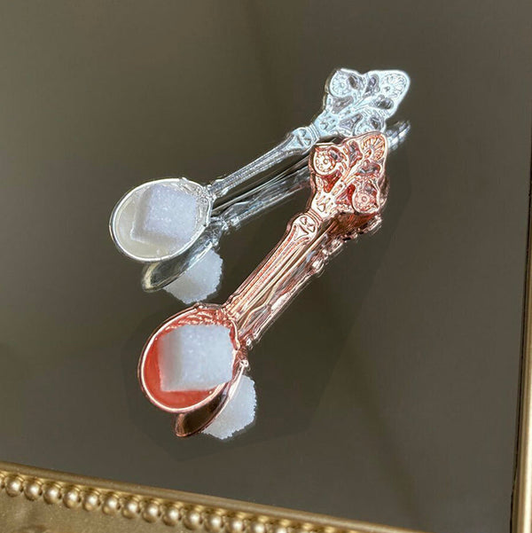 <14085>Cube sugar pinkgold hairpin