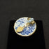 <14092>Rose sugar dish ring blue