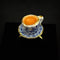 <14097>Rose tea ring blue