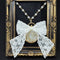 <14099>Ice Rose necklace lace
