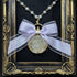 <14100>Ice Rose necklace purple