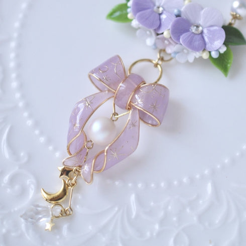 <15001>【NOMOAYA & Lala m'your】Viola Floral Necklace