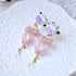 <15002>【NOMOAYA & Lala m'your】Viola Floral Earrings