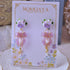 <15002>【NOMOAYA & Lala m'your】Viola Floral Earrings