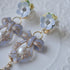 <15005>【NOMOAYA & Lala m'your】Nemophila Floral Earrings