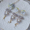 <15006>【NOMOAYA & Lala m'your】Nemophila Floral Necklace & Earrings set