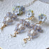 <15006>【NOMOAYA & Lala m'your】Nemophila Floral Necklace & Earrings set