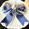 <15007>【Nemophila Rondo】 Ribbon Barrette